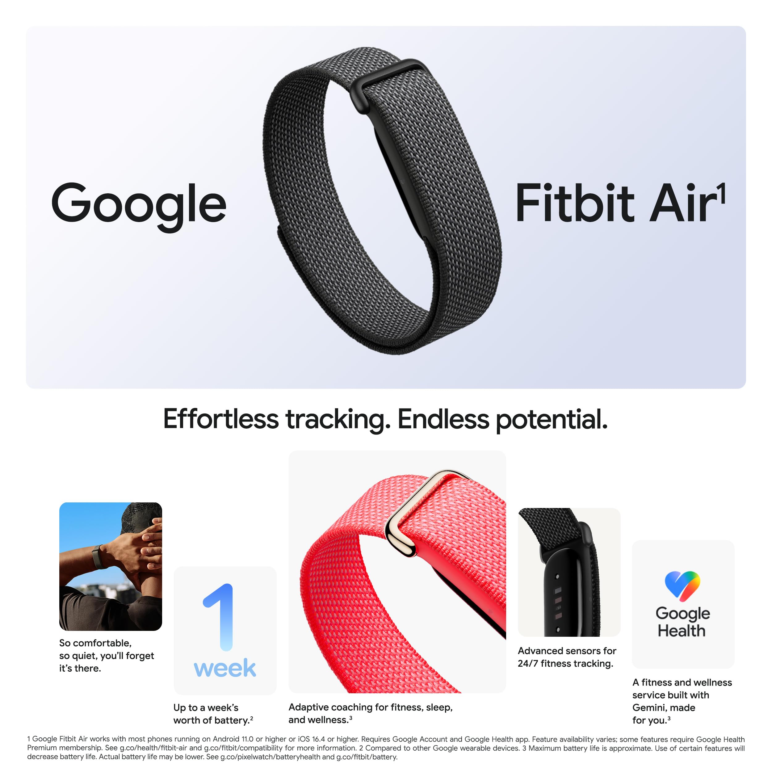 Google Fitbit Air – Smart Health & Fitness Tracker