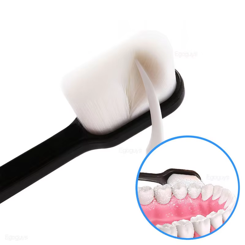 Nano Toothbrush with Travel Case – Ultra Soft 12,000 Micro-Nano Bristles for Sensitive Gums