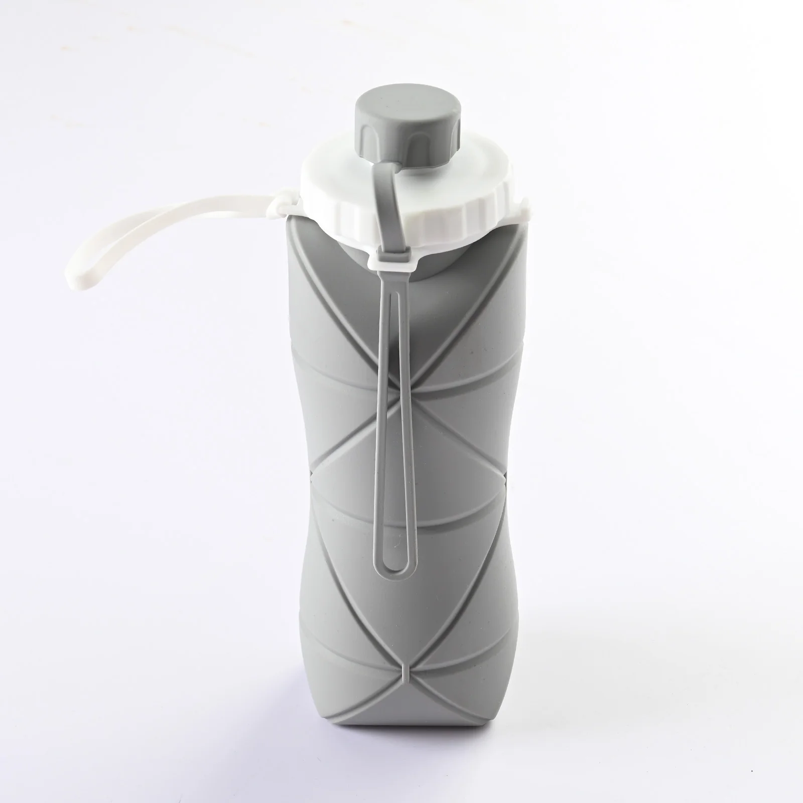 Silicone Folding Bottle 600ml | Foldable Collapsible Water Bottle for Travel, Gym & Hiking