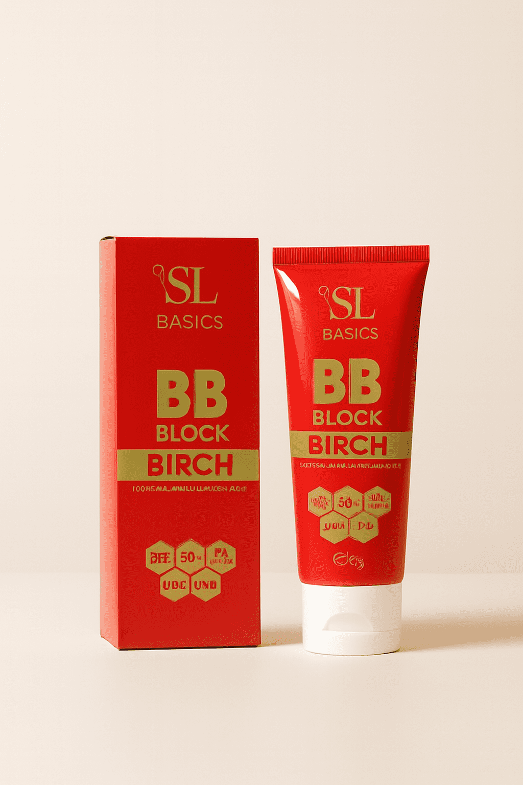 SL Basics BB Block SPF 50+ Tinted Sunscreen – Hydrating & Protective BB Cream with Vitamin E & Lotus Extract (50 ml) - Image 2