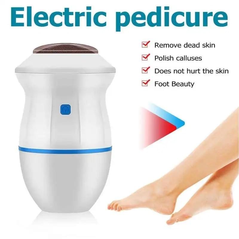 Electric Back Callus Remover with Built-In Vacuum – Rechargeable Foot Grinder for Dead Skin, Cracked Heels & Calluses - Image 3