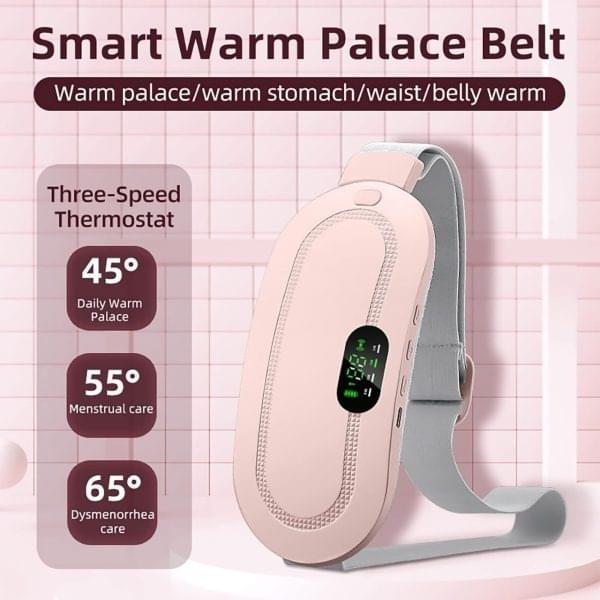 Cramp Relief Belt -Portable Menstrual Heating Pad, Heated Belly Belt For Menstrual Cramp Relief With 3 Heat Levels And 4 Modes, Electric Belt Massage For Women And Girls - Image 3