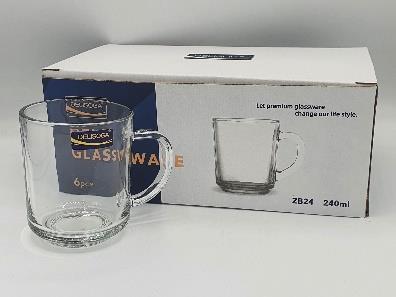 Delisoga® Pack Of 6pcs ZB24 MUG 240ML