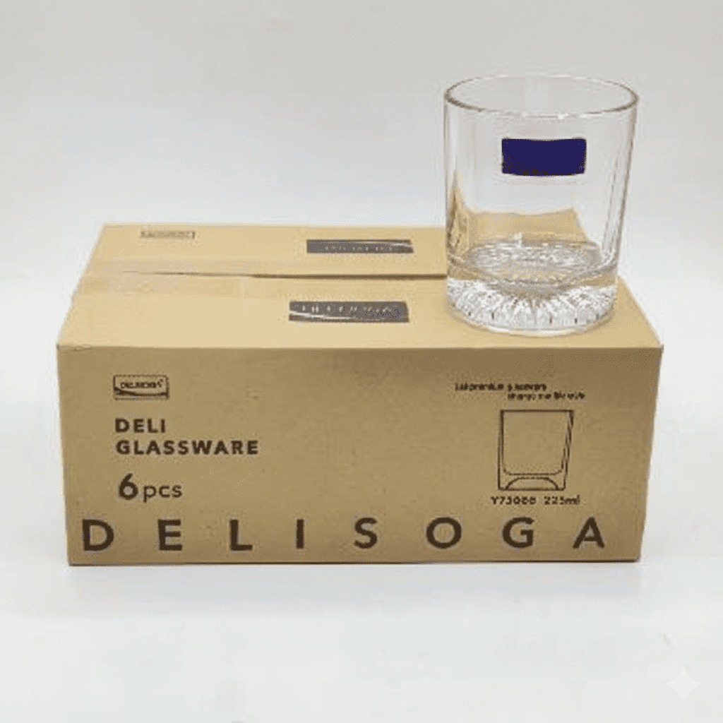 Delisoga®Tumbler Glass 280ml Y75088 Pack Of 6