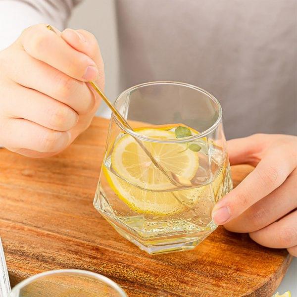 Delisoga® Set of 6 Premium Clear Glass Water TUMBLER GLASS 340 ML - Image 3