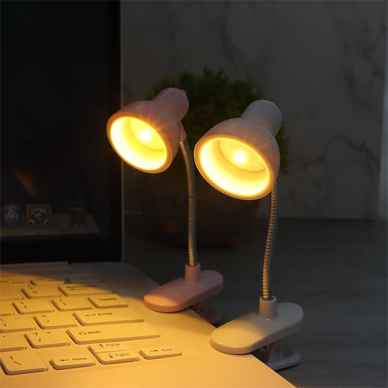 Mini LED Clamp Lamp – Portable USB-Powered Desk Light with Adjustable Flexible Neck, Strong Clamp Base, Eye-Friendly Flicker-Free Lighting for Home, Office, Bedside & Travel ( Random Color) - Image 3