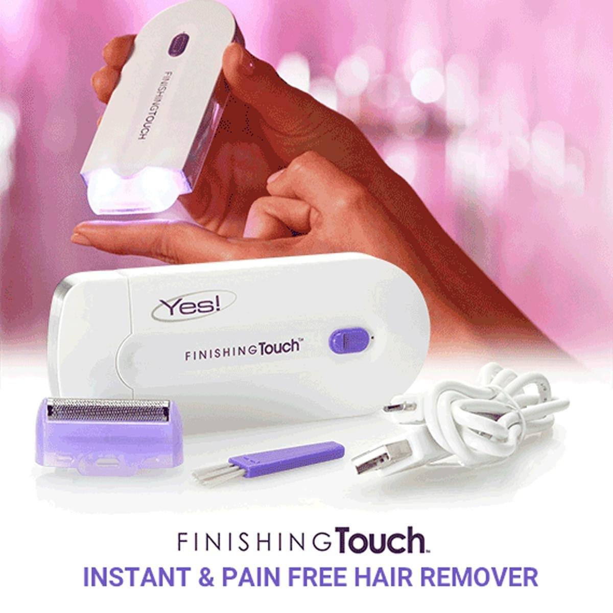 Finishing Touch Laser Hair Removal Two In One Trimmer Pain Free Electric Hair Removal Device For Women - Image 4