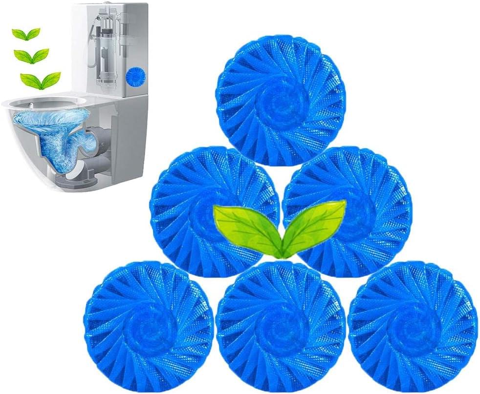 Toilet Bowl Cleaner & Deodorizer Tablets (10pcs) – Automatic Tank Flush Blue Cleaning Tablets for Fresh & Hygienic Toilets - Image 4
