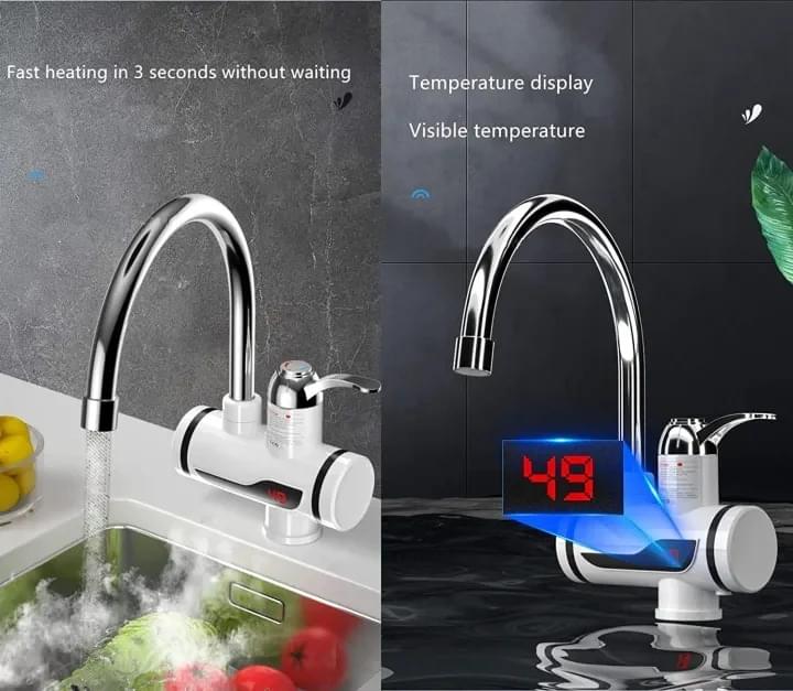 Electric Kitchen Instant Water Heater Tap – Instant Hot Water Faucet | Fast Heating Tankless Faucet - Image 3